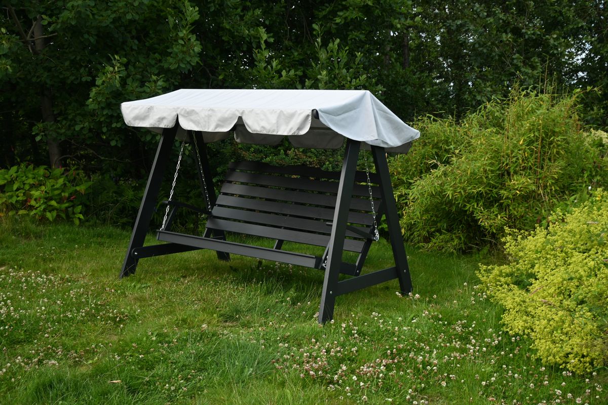 Dalom hammock med tak - orkangrå/grått tak 