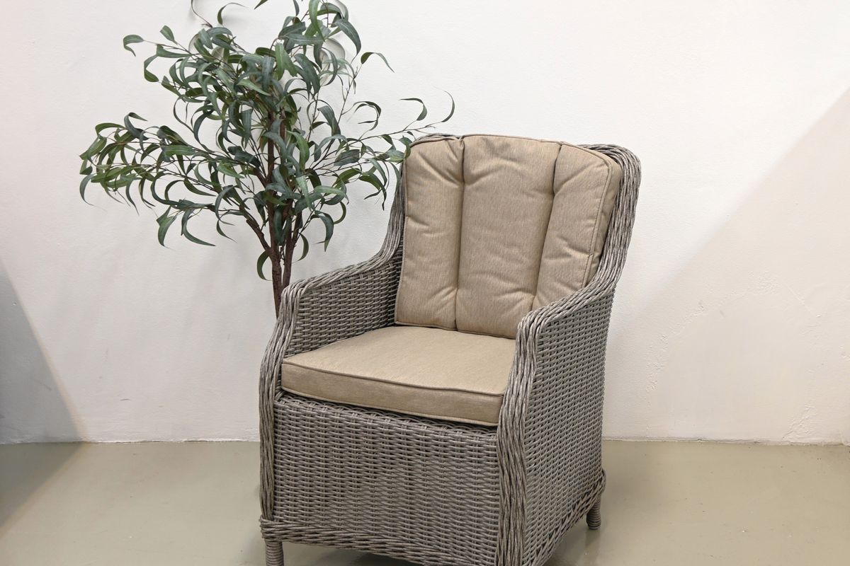 Sofia putesett til stol - design Mørk linbeige, 2 puter 