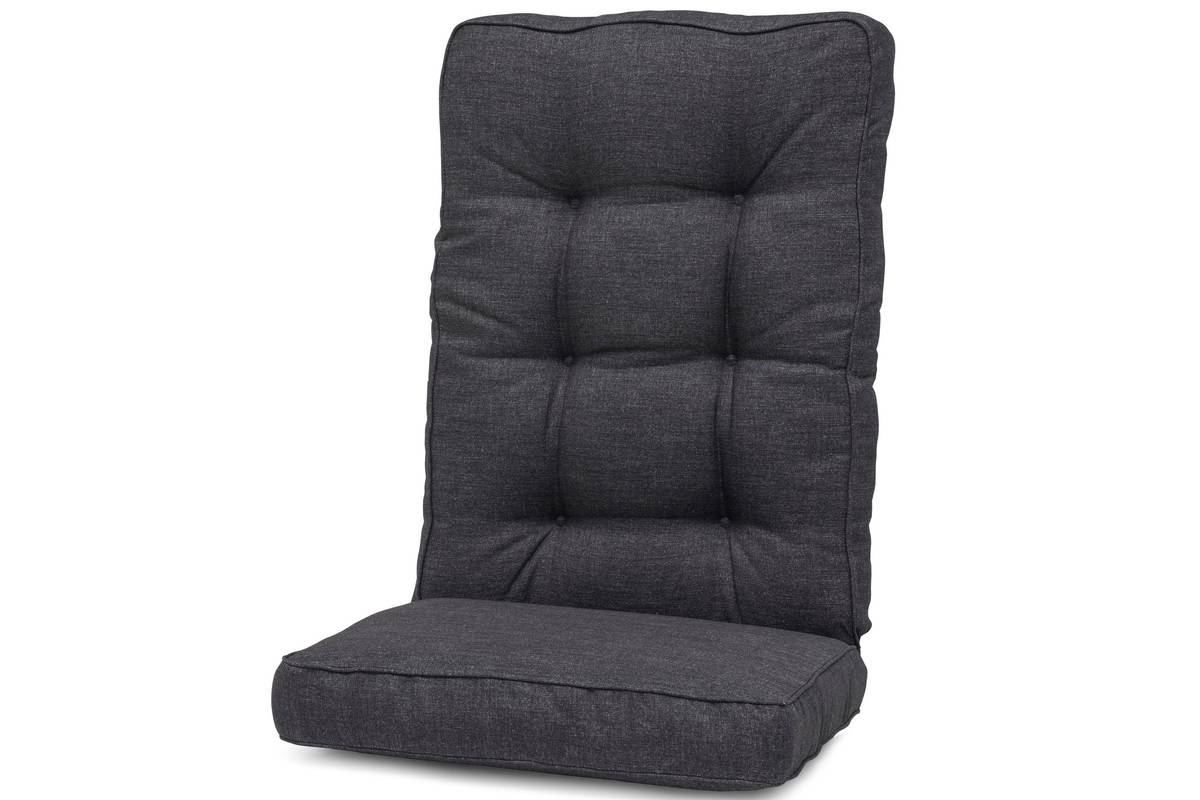 Support Alu putesett til hvilestolsett - design Melangesort, 4 puter 