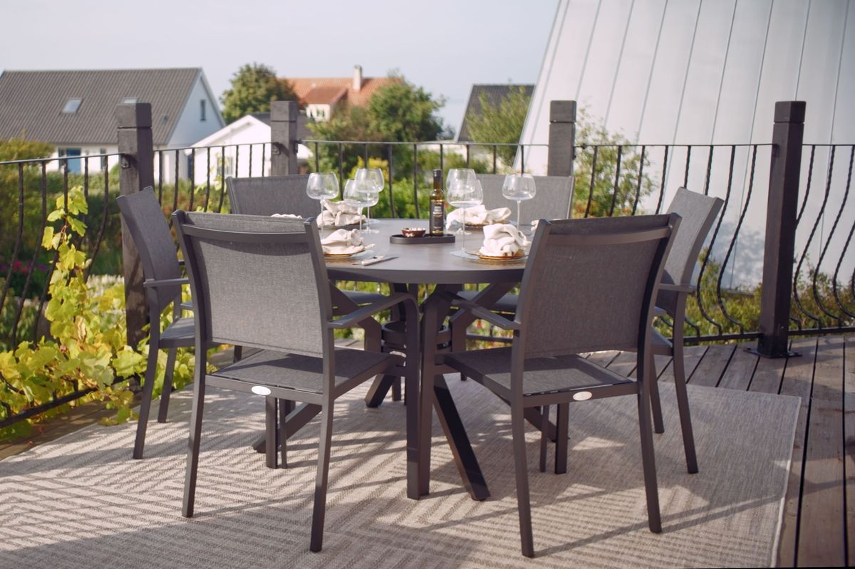 Reddington stablestol - sort/skifergrå