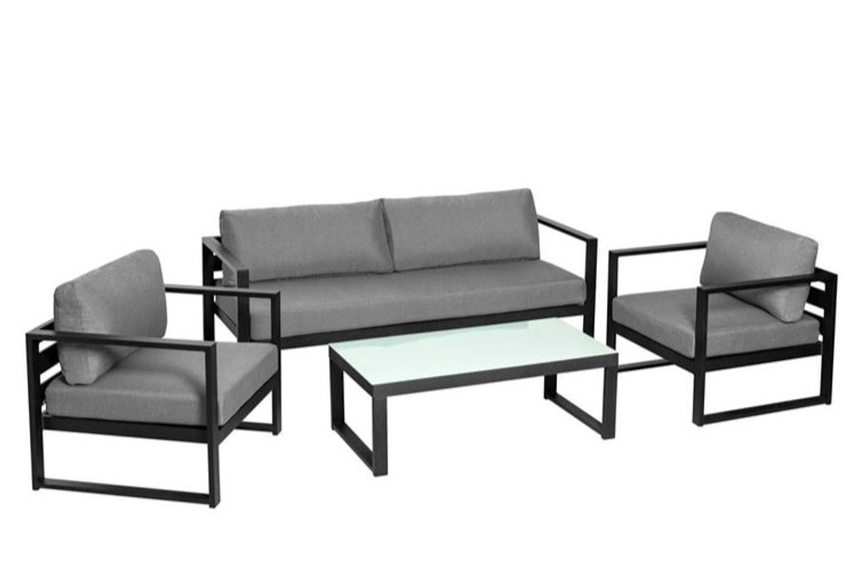 Reno putesett 3+1+1 - design Harmonigrå, 7 puter