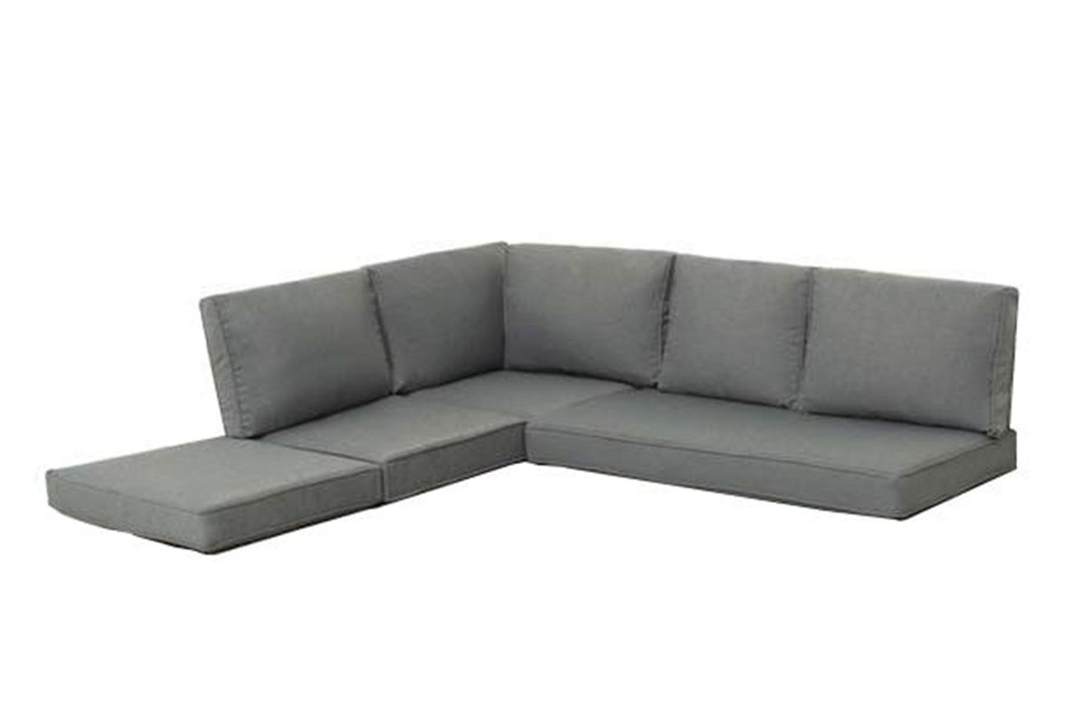 Corina putesett til hjørnesofa - design Novembergrå, 9 puter