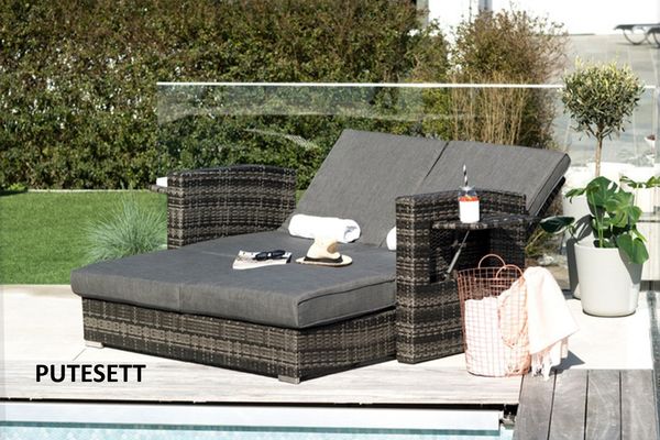 Hovedbilde Zamora putesett til daybed - design Grafittgrå, 2 puter