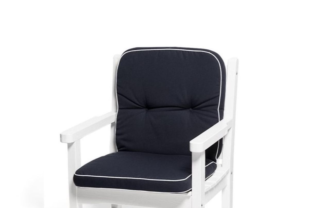 Milano pute med lav rygg - design Navy