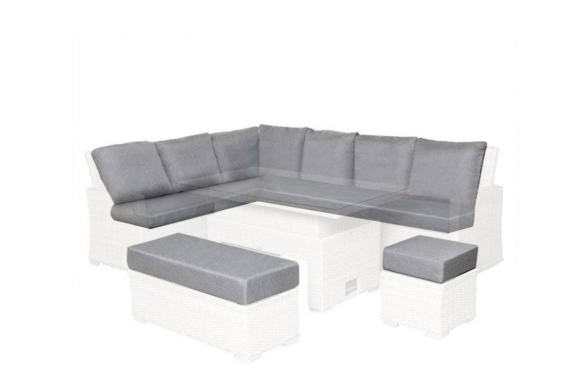 Luna putesett til sofasett - design Harmonigrå, 15 puter 