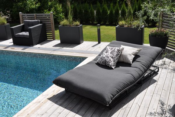 Hovedbilde Fritab Cushy XL værbestandig solseng/daybed - sotgrå