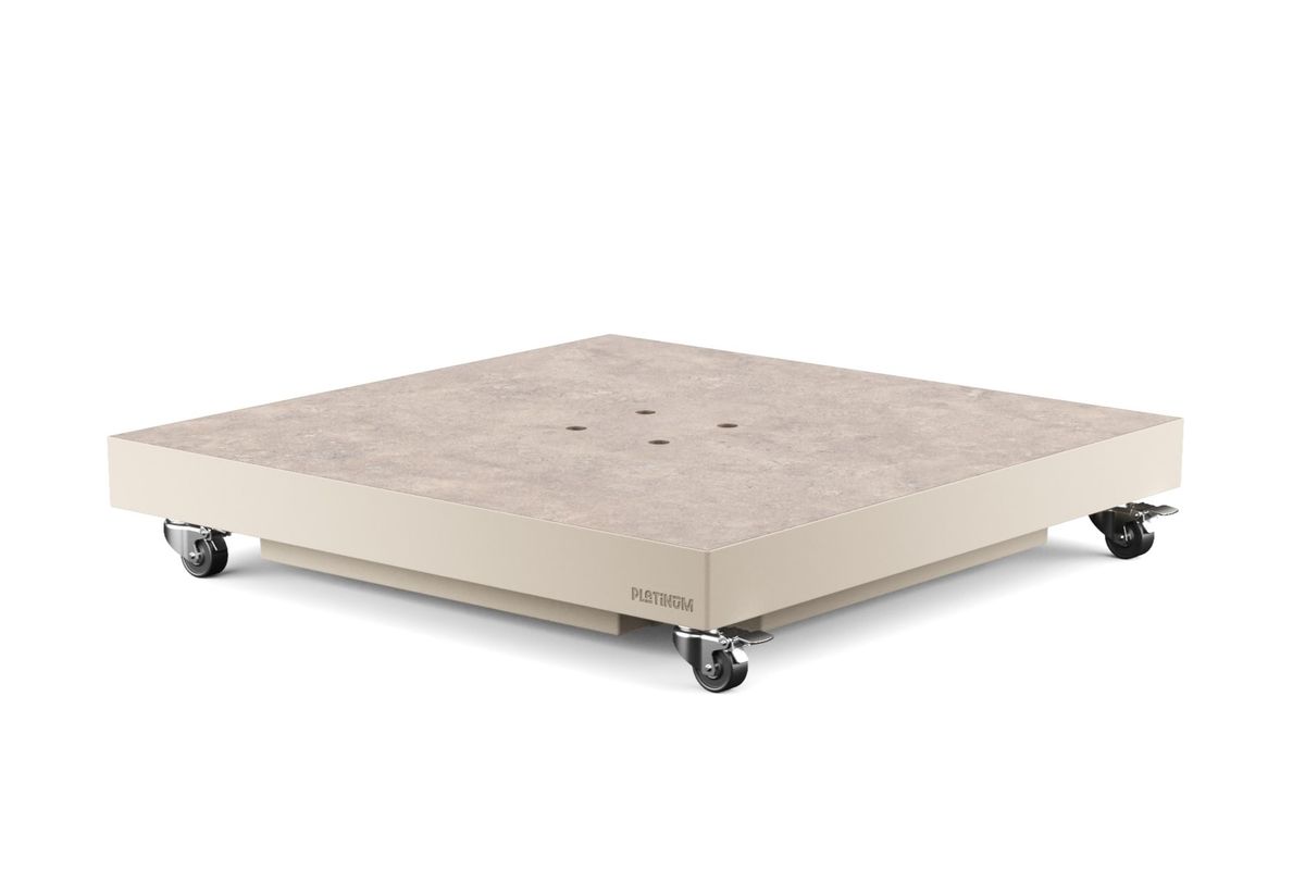 Platinum Voyager T2 hengeparasoll 270x270 cm m/Ceramica fot - elfenbensbeige/sandstone