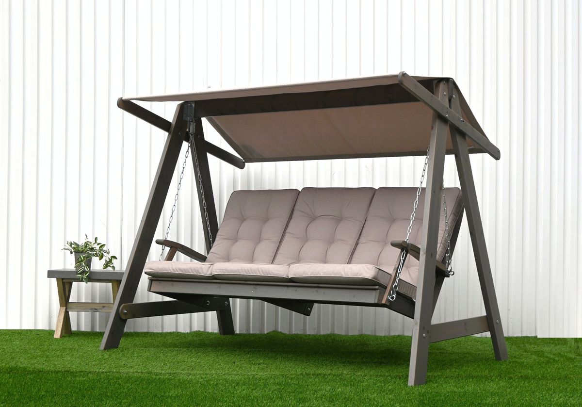 Daløy hammock med tak - grå/panamabeige tak