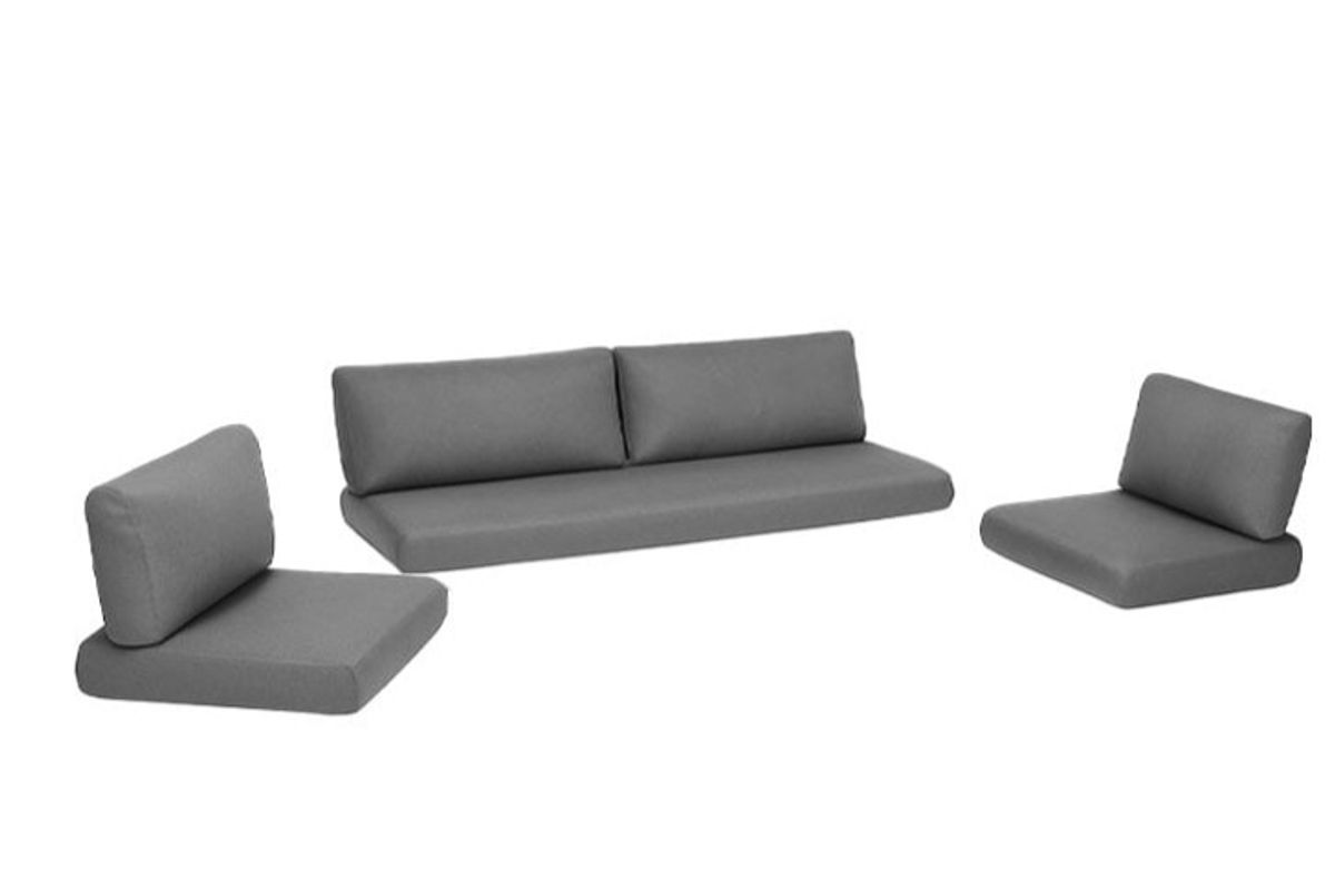 Reno putetrekk sett 3+1+1 - design Harmonigrå, 7 putetrekk