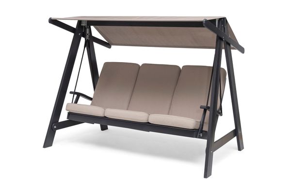 Hovedbilde Aspøy komplett hammock m/ tak og puter - orkangrå/panamabeige