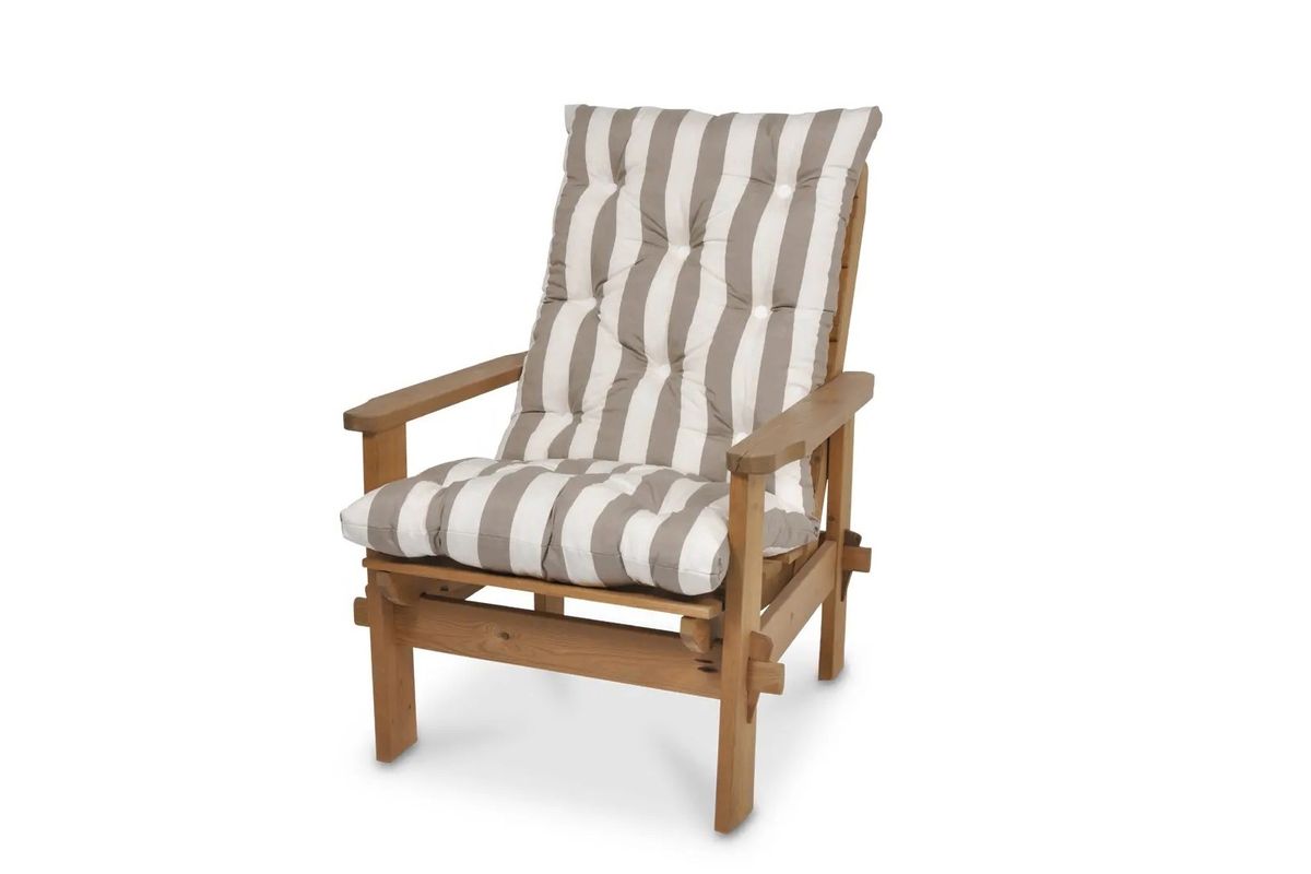 Flock Høy putesett for hammock - design Taupe stripes, 3 puter 