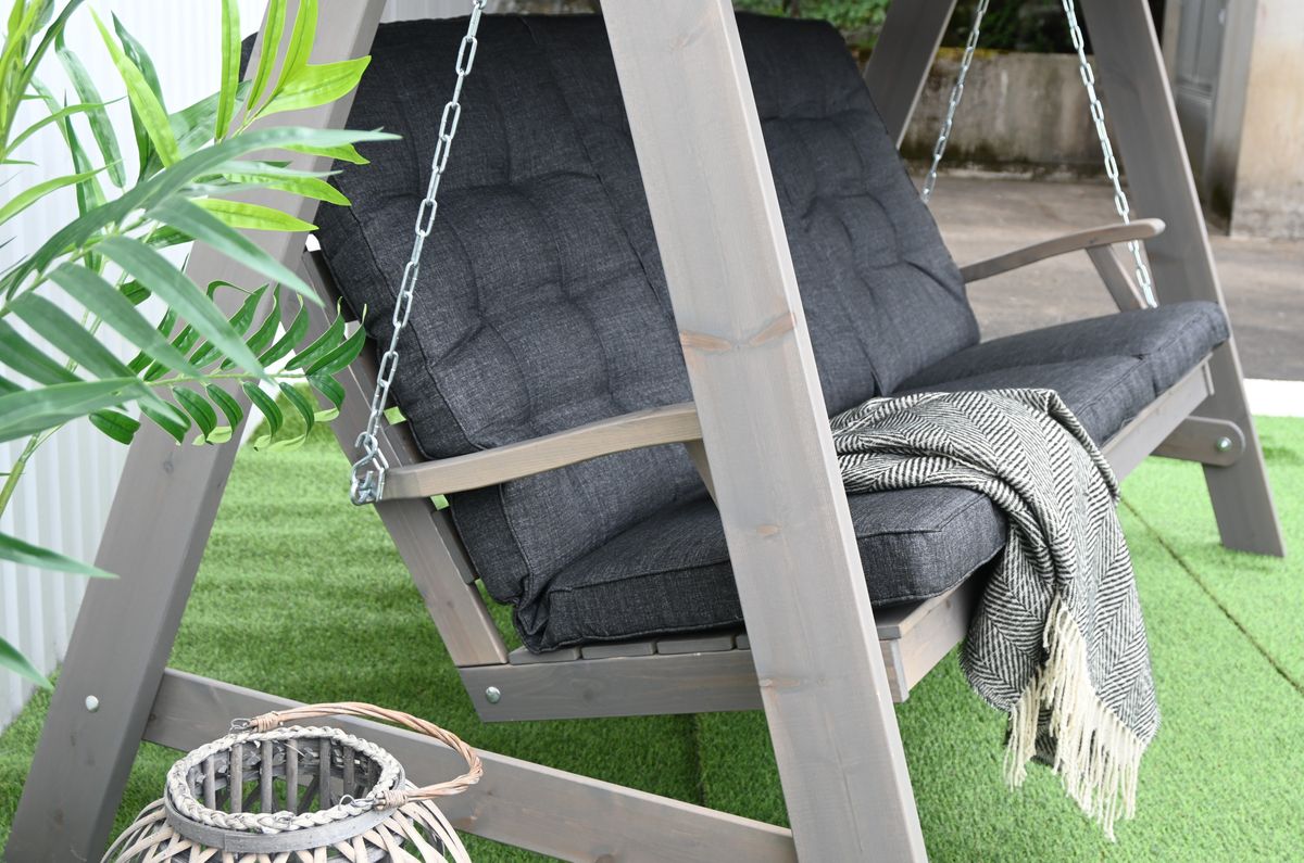 Daløy hammock med tak - grå/panamabeige tak