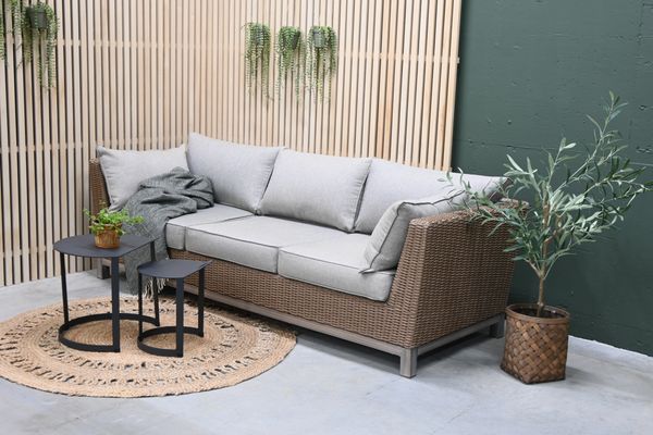 Hovedbilde Concept 3-seter sofa m/puter - mørk natur/patinagrå