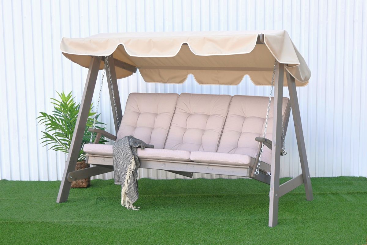 Texas Høy hammock putesett - design Panamabeige, 3 puter 
