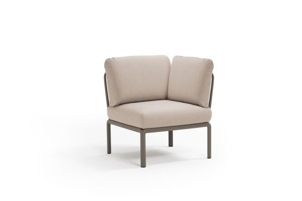 Hovedbilde Nardi Komodo hjørnemodul m/puter - gråbeige/canvasbeige