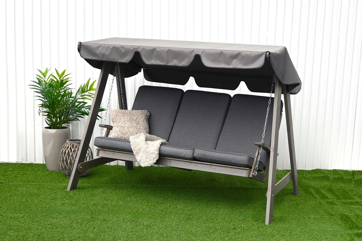 Nymark Høy hammock putesett - design Fibergrå, 3 puter 