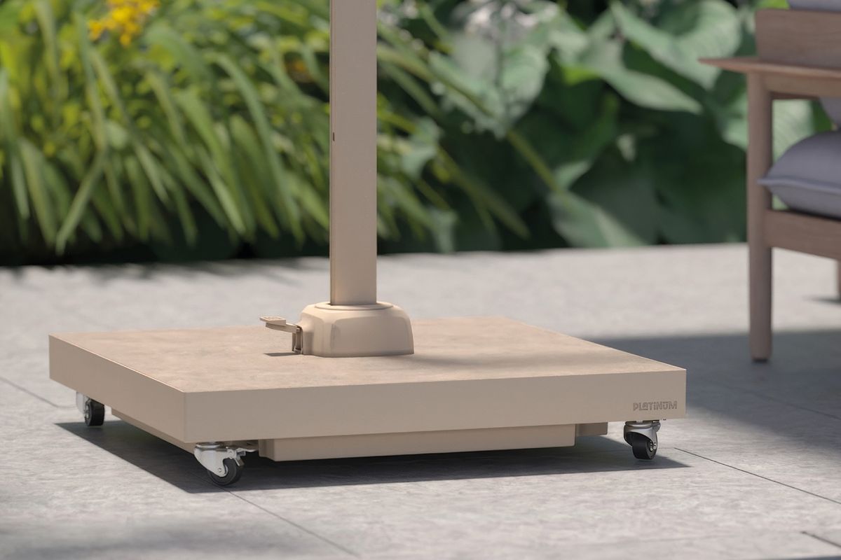 Platinum Voyager T2 hengeparasoll 270x270 cm m/Ceramica fot - elfenbensbeige/sandstone