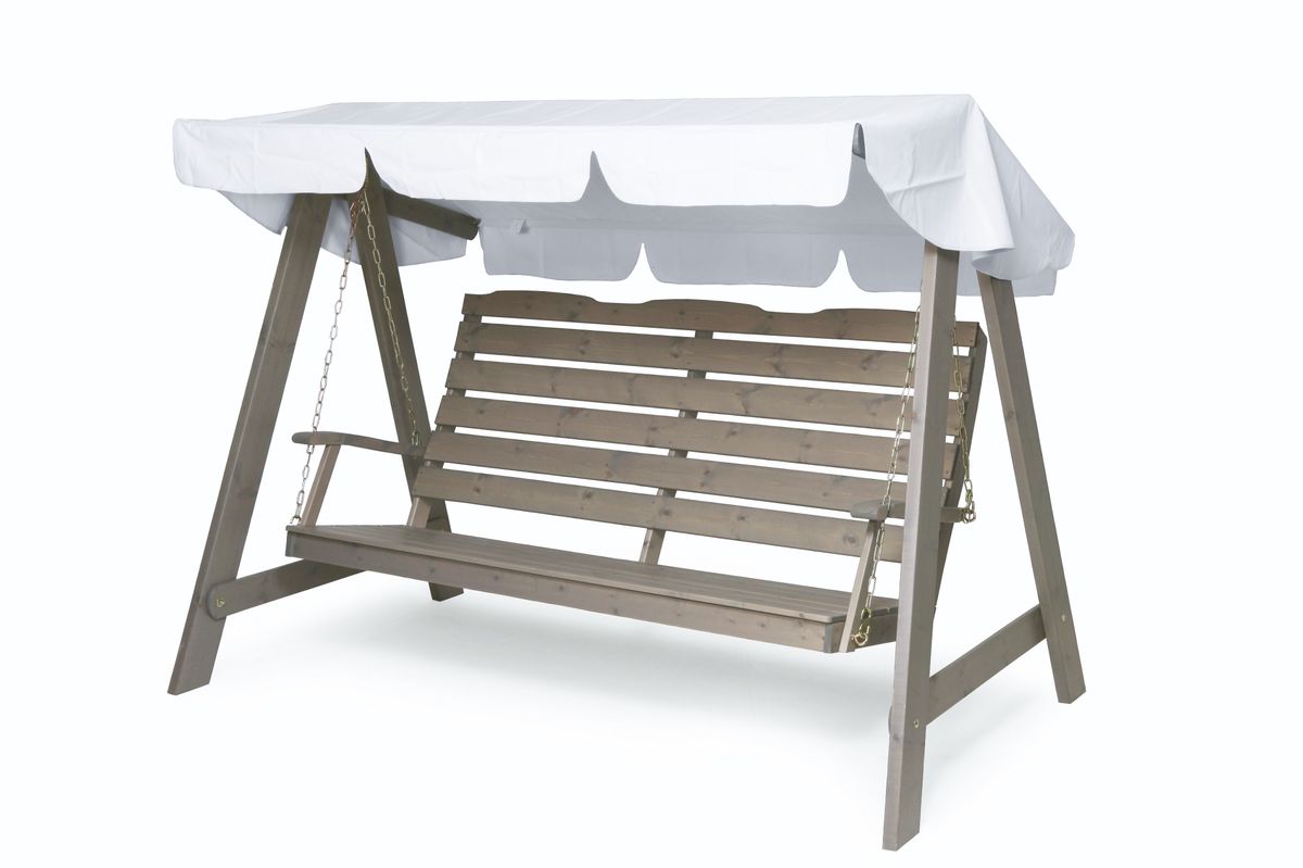 Dalom hammock med tak - grå/hvitt tak