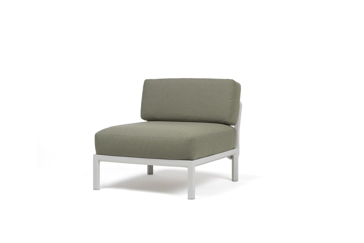 Nardi Maximo 5 sofasett m/puter - lys kalk/timiangrønn