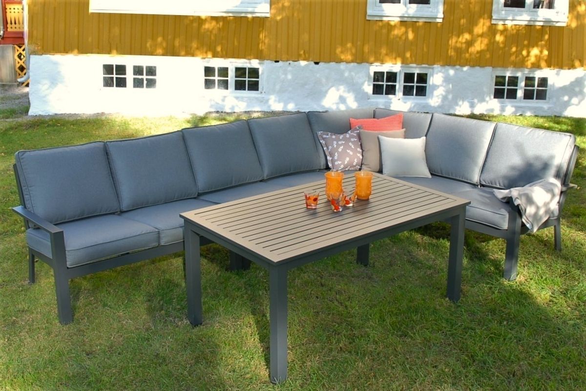 Arena Mega hjørnesofa - antrasittgrå/mineralgrå