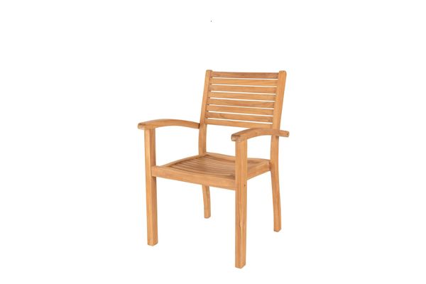 Hovedbilde Fredrikshavn stabelbar stol - teak